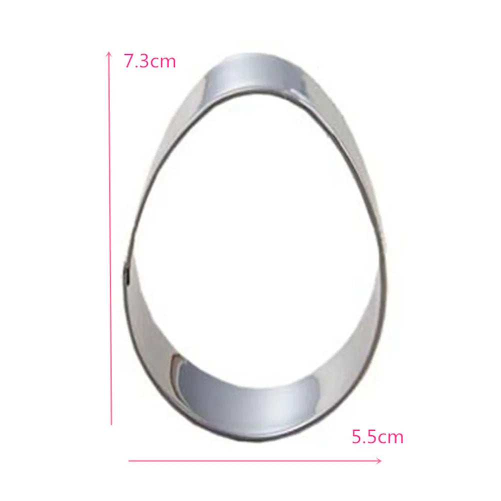 Egg Shaped Stainless Steel Cookie Cutters – DIY Baking Molds Cookie Cutter Mold Richie's