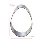 Egg Shaped Stainless Steel Cookie Cutters – DIY Baking Molds Cookie Cutter Mold Richie's
