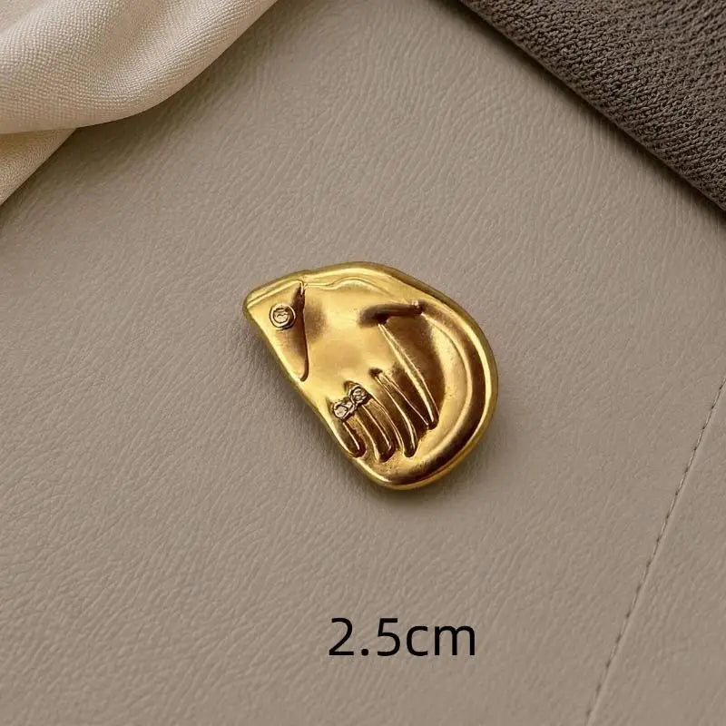 Eye-Shaped Shank Button – Creative Alloy Sweater Accessory Shank Button Richie's A16