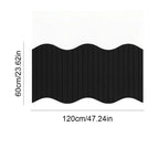 Wave Edge Felt Wall Panel – Ribbed Pin Board Display Board Felt Wall Panel Richie's 2-60x120cm