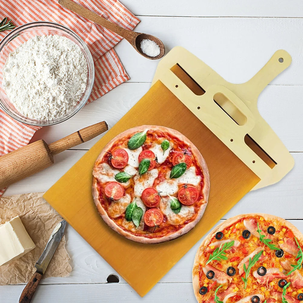 Wooden Sliding Pizza Peel – Anti-Scalding Transfer Shovel Pizza Peel Shovel Richie's