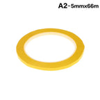 Self-Adhesive Grid Marking Tape 5/8mm 66M – PET Positioning Tape Marking Tape Richie's 5mm Dark yellow