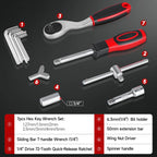 130-Pc Mini Ratchet Set 1/4" Drive 72-Tooth S2 Steel Bits Ratchet Socket Set Richie's
