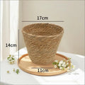 Handwoven Straw Flower Pot Basket – Eco Home Decor Planter Woven Planter Basket Richie's M
