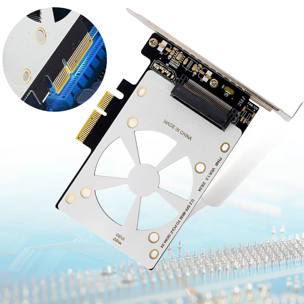 U.2 SFF-8639 to PCIe X4 Riser Card – NVMe SSD Adapter PCIe Riser Card Richie's