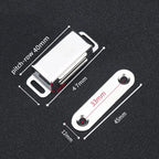 4-Pack Magnetic Door Catches – Stainless Steel Cabinet Latches Cabinet Door Catch Richie's 4pcs