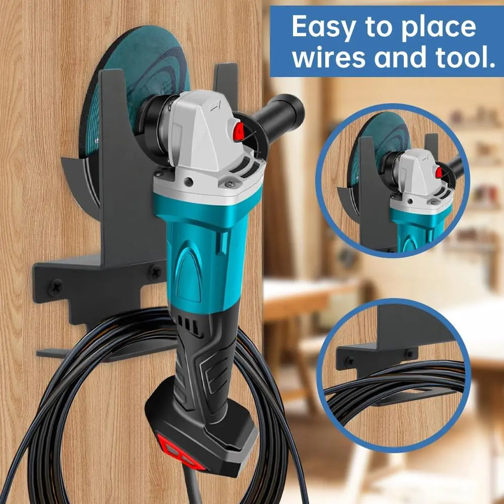 Wall Mounted Angle Grinder Holder & Polisher Stand – 2/4 Pcs Tool Wall Mount Bracket Richie's