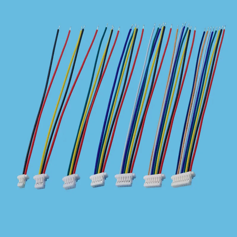 10Pcs JST SH 1.0mm Pitch 2–8 Pin Female Wire Connectors 10cm Wire Connector Richie's Female 4Pin