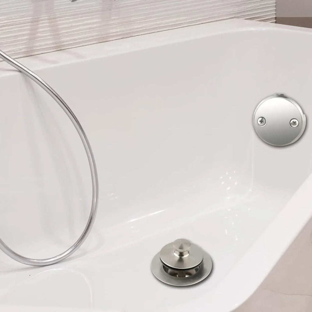 American Pull-Out Bathtub Drain Set with Overflow | Zinc Alloy Bathtub Drain Set Richie's