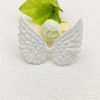 50pcs White Satin Angel Wing Patches – DIY Fabric Appliques Fabric Appliques Richie's