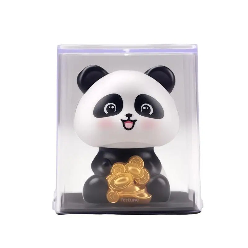 Solar Shaking Head Panda Car Dashboard Ornament & Gift Bobblehead Figurine Richie's A1