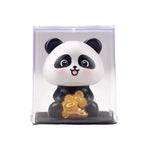 Solar Shaking Head Panda Car Ornament | Lucky Bobblehead Figure Bobblehead Figurine Richie's A1