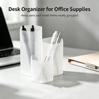 Hexagonal Transparent Pen Holder – Multi-Compartment Organizer Pen & Desk Organizer Richie's