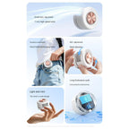 Portable Bladeless Clip Fan – 360° USB Rechargeable Mini Fan Clip-On Personal Fan Richie's