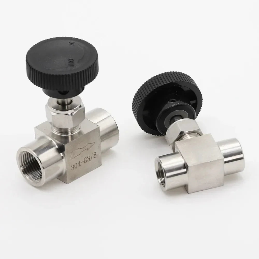 SS 304 Stainless Steel BSP Needle Valve 1/8" to 1/2" Needle Valve Richie's