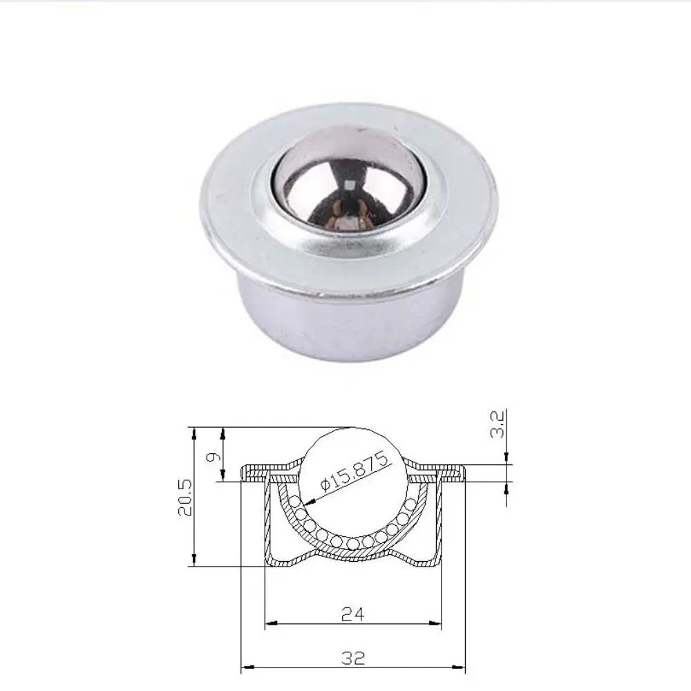 Mini Steel Swivel Ball Caster Wheels – 360° Universal Machinery Swivel Caster Wheels Richie's 2