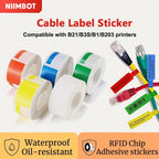 NiiMBOT B1 B21 Thermal Label Rolls – Waterproof Color Stickers Thermal Label Rolls Richie's