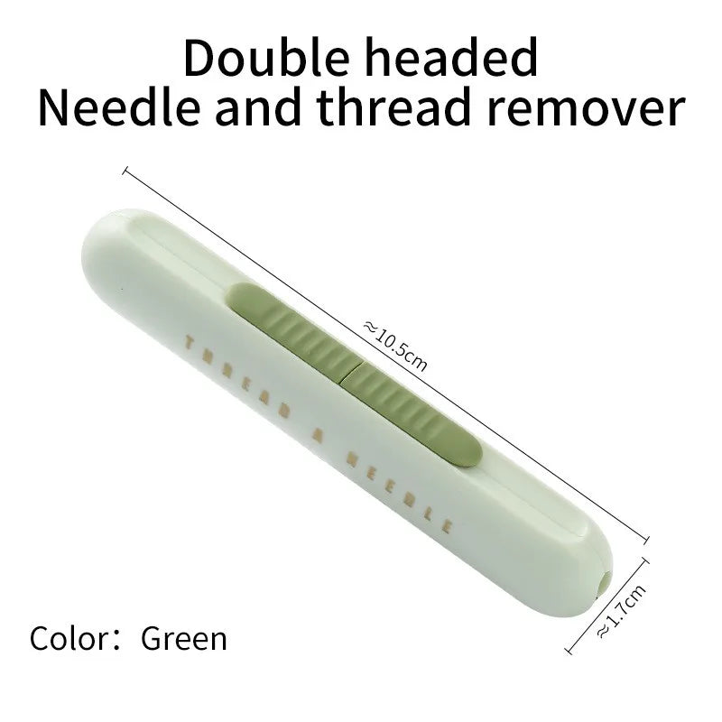 2-in-1 Needle Threader & Seam Ripper Sewing Tool Sewing Tool Set Richie's green