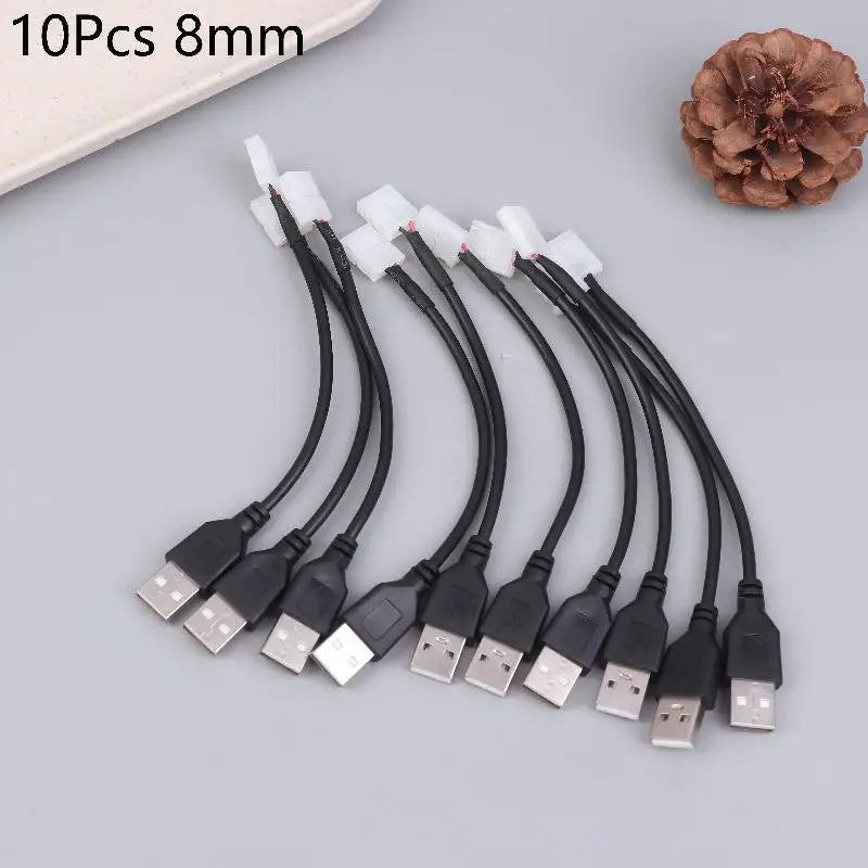 USB to 2-Pin LED Strip Connector 8mm 10mm No-Weld 5/10Pcs LED Strip Connector Richie's A1 10Pcs 8mm