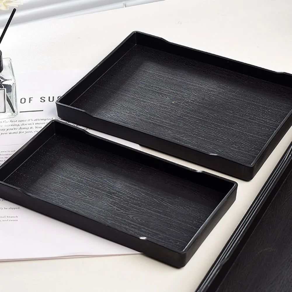 Rectangle Plastic Decorative Tray – Multi-Purpose Bathroom Organizer Decorative Plastic Tray Richie's