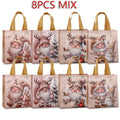16pcs Christmas Non-Woven Gift Bags – Santa & Holiday Designs Christmas Gift Bags Richie's 8 Pcs 23X22X11CM