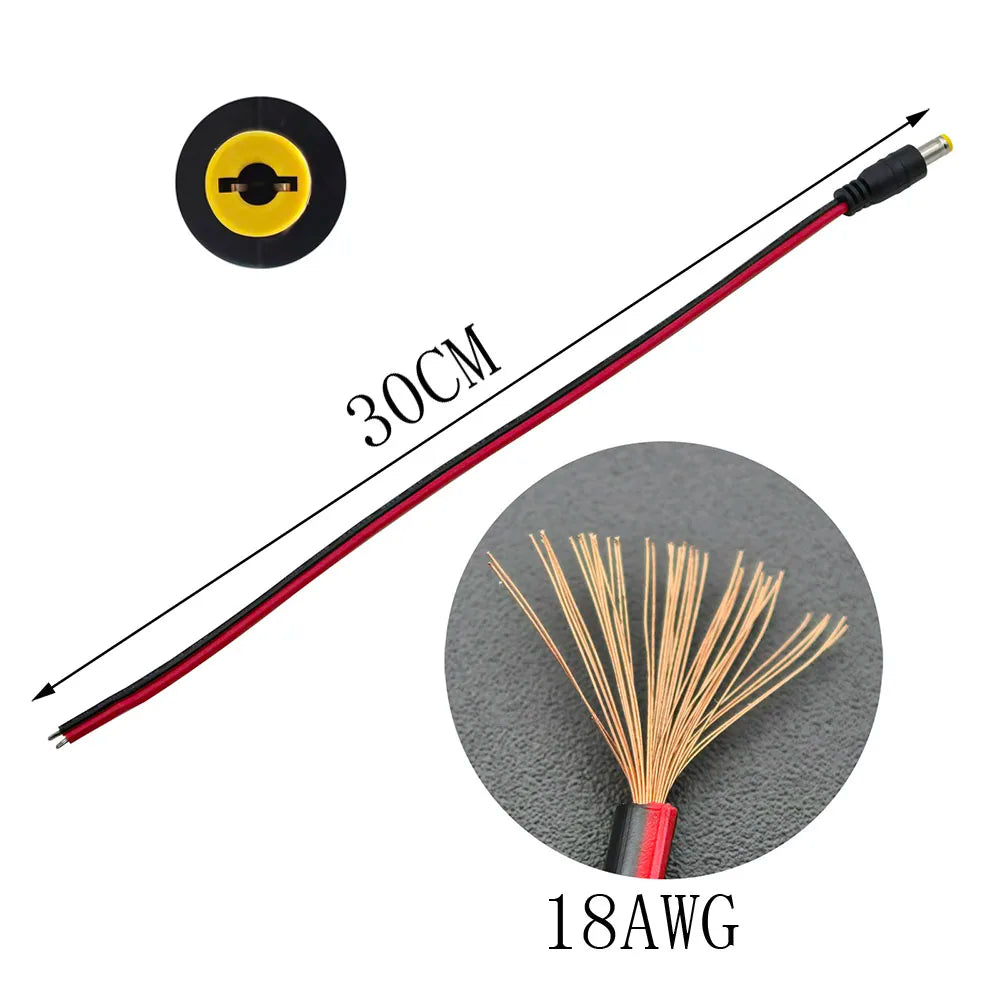 5.5x2.1mm DC Barrel Connector Kit – Male Plug & Female Jack DC Barrel Connector Kit Richie's