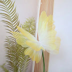 50cm Giant 3D Silk Gauze Artificial Butterfly Wedding Decor Party Decoration Prop Richie's yellow-style2