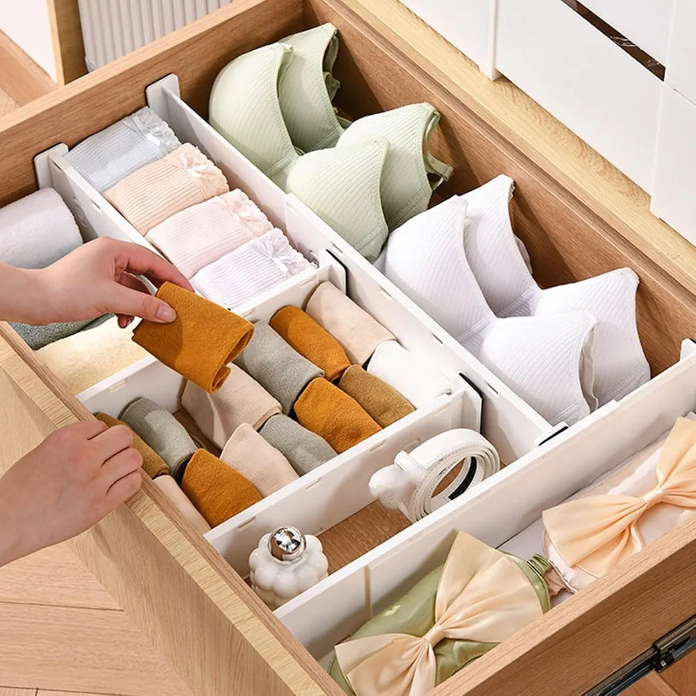 8-Pack Adjustable Drawer Dividers with Side Locking Buckle Drawer Organizer Richie's