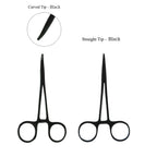 Stainless Steel Straight Hemostat Clamp for Pet Grooming Pet Grooming Clamp Richie's Black 1Pcs Straight Head