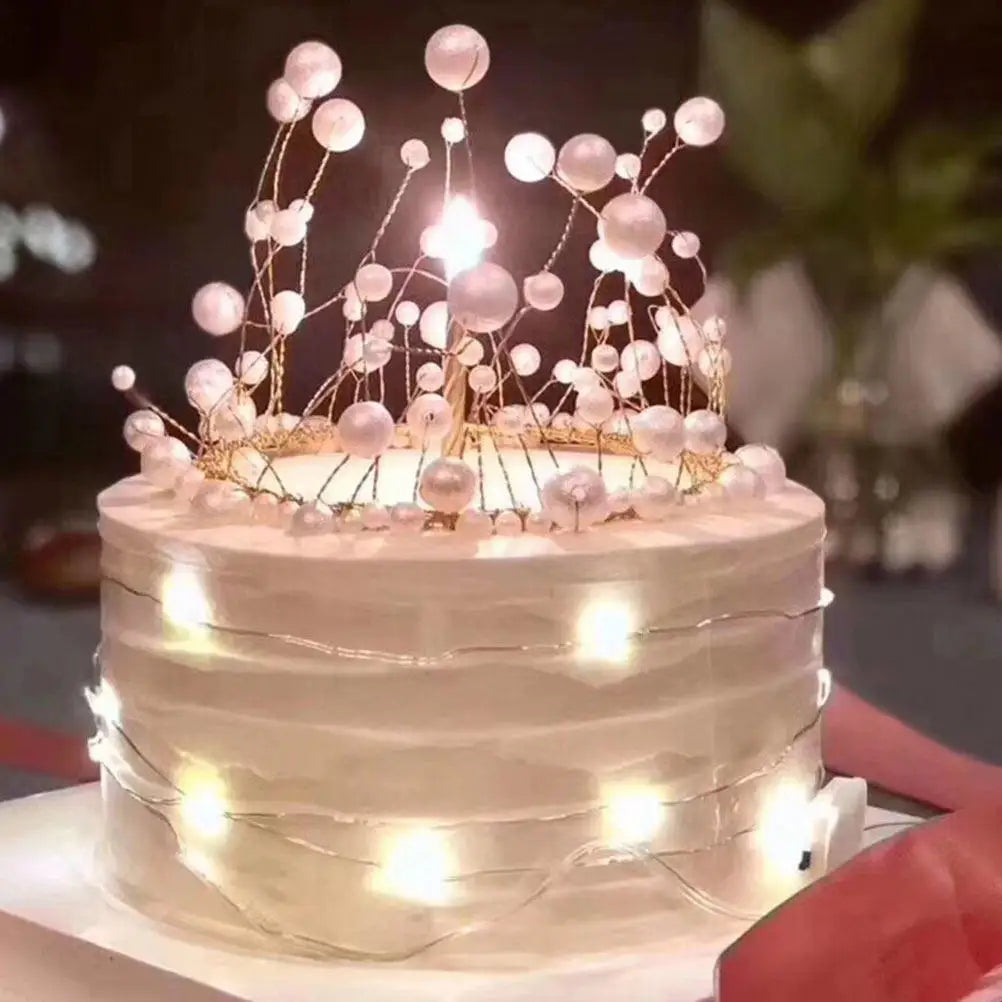 3Pcs Pearl Metal Cake Crown Toppers | Birthday Dessert Decor Cake Topper Set Richie's other