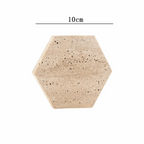 Natural Marble Coasters – Heat Resistant Non-Slip Travertine Set Marble Coasters Set Richie's
