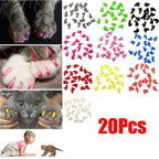 Silicone Cat Nail Caps – Soft Colorful Claw Covers 20 Pack Cat Nail Caps Richie's