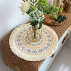 Bohemian Round Woven Placemat – Heat Resistant & Non-Slip Tassel Woven Placemat Richie's