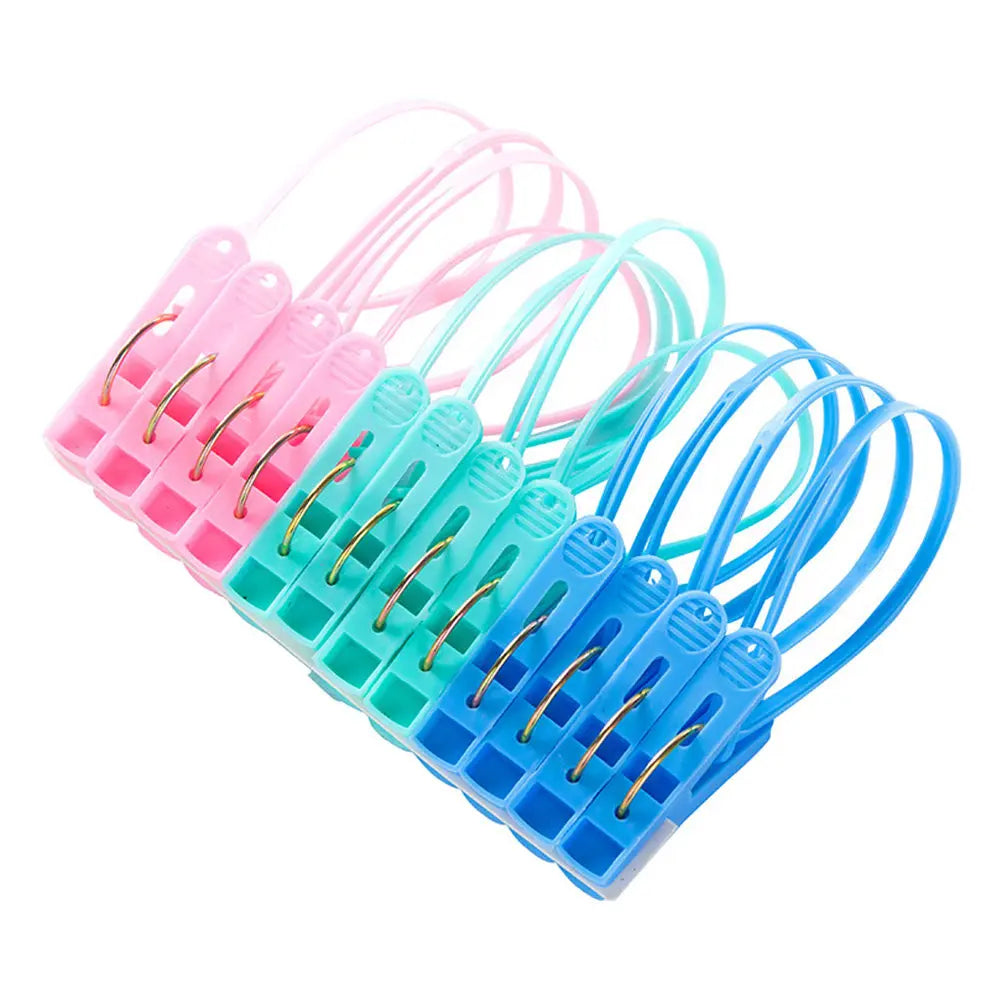24Pcs Rust-Resistant Plastic Clothes Clips for Laundry Drying Clothes Clips Richie's