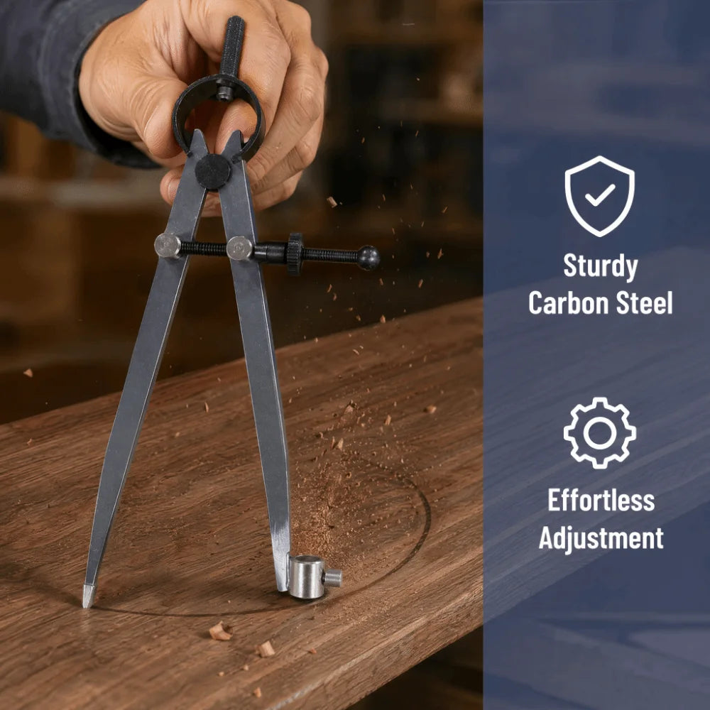 Carbon Steel Spring Divider 150mm Scribing Tool Precision Compass Spring Divider Compass Richie's