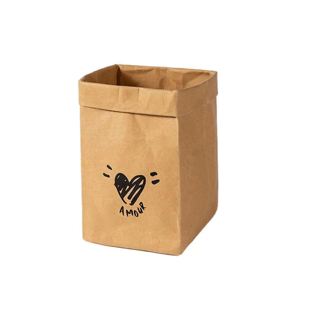 Reusable Washable Kraft Paper Bag – Large Capacity Shopping Tote Reusable Shopping Bag Richie's 02-M