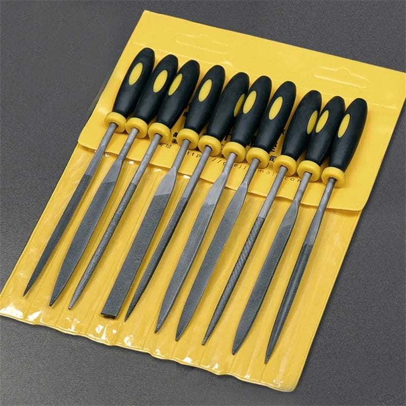 10-Piece Needle File Set – Hardened Steel Hand Files for Metal & Wood Needle File Set Richie's