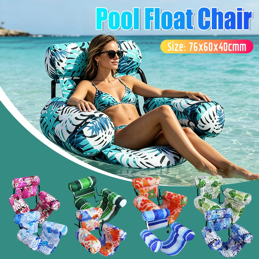Inflatable Pool Float Lounger Chair with Armrests & Backrest Inflatable Pool Float Richie's