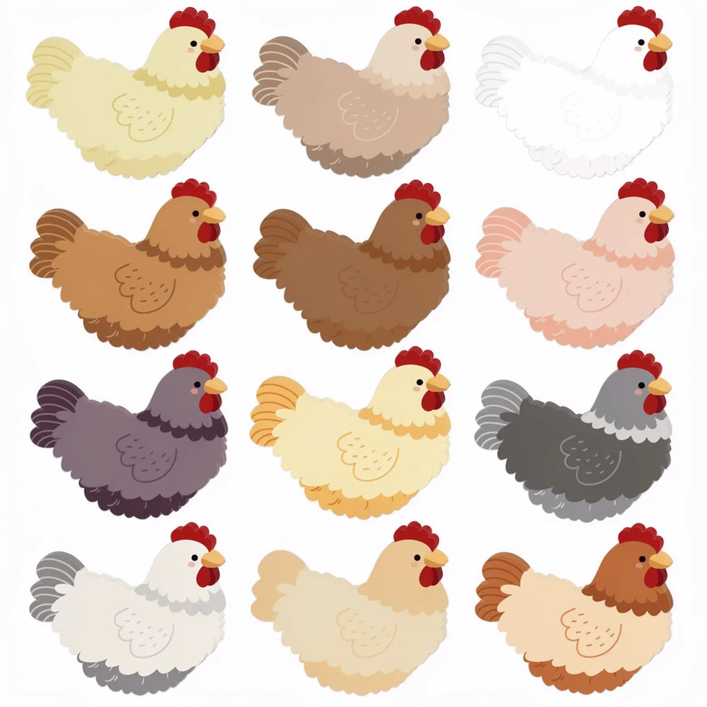 12 Pcs Kawaii Chicken Sticky Notes – Cute Self-Adhesive Memo Pads Sticky Note Pads Richie's 12 Books
