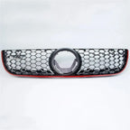VW Polo 2005–2009 GTI Honeycomb Front Bumper Grille Gloss Black Car Front Grille Richie's black red