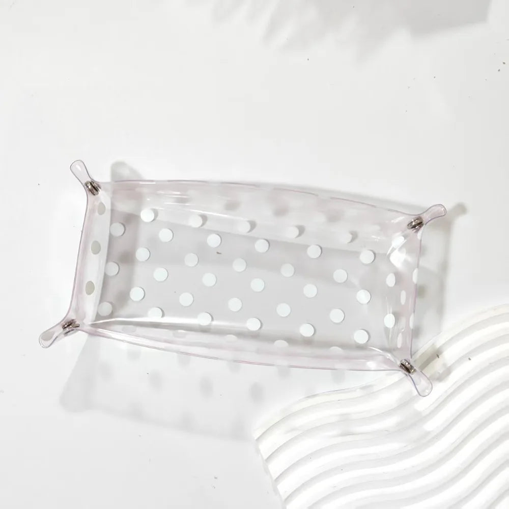 Polka Dot Storage Tray Desk Organizer Stationery Holder Desk Storage Tray Richie's 1