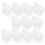 10Pcs Clear PVC Candy Boxes Square Plastic Favor Packaging Party Favor Boxes Richie's