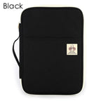 A4 Zipped Portfolio Conference Folder & Document Organizer Portfolio Conference Folder Richie's Black