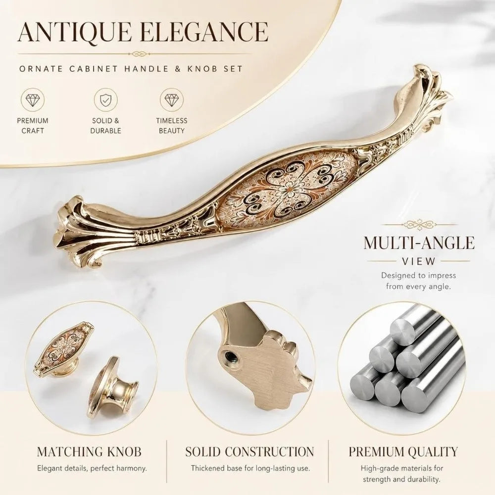 Zinc Alloy Vintage Cabinet Pulls & Drawer Handles 96–192mm Cabinet Drawer Pulls Richie's