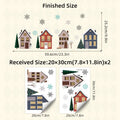 Christmas Snow Village Window Clings – Removable Winter Stickers Window Clings Richie's 1pc
