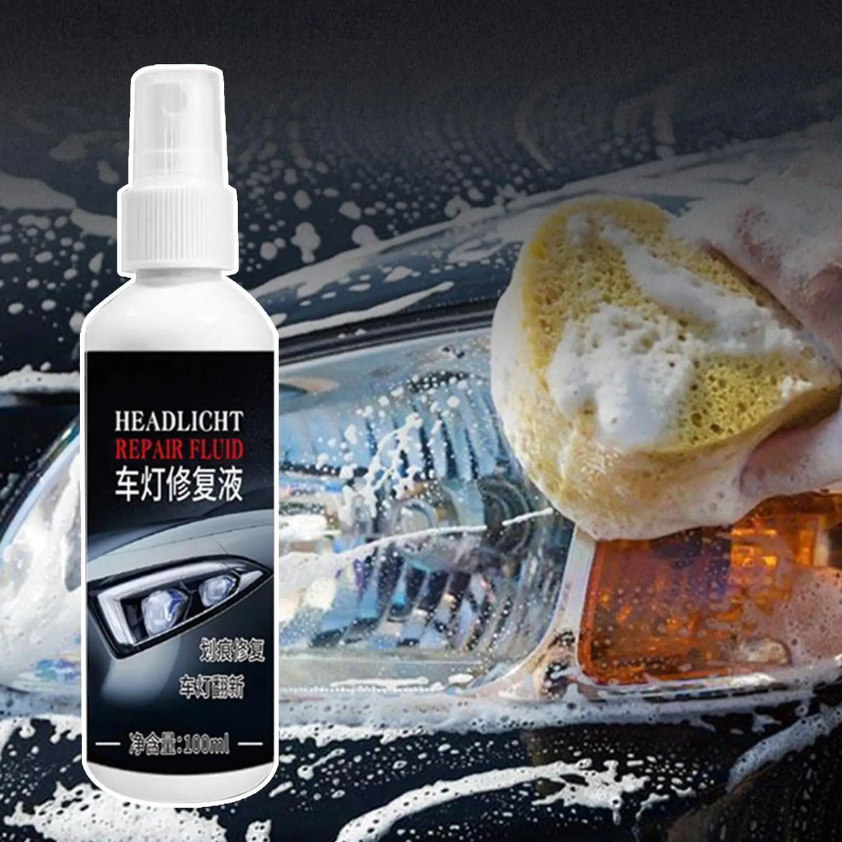 Car Headlight Restorer & Cleaner Fluid 100ml | UV Protection Headlight Restorer Fluid Richie's