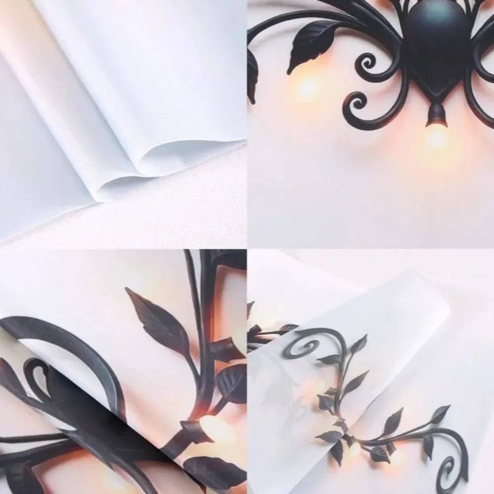Floral Microwave Cover Waterproof Dust Protector Mat | Polyester Appliance Dust Cover Richie's