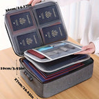 Fireproof Waterproof File Organizer Box with Combination Lock Document Storage Box Richie's gray 1pc