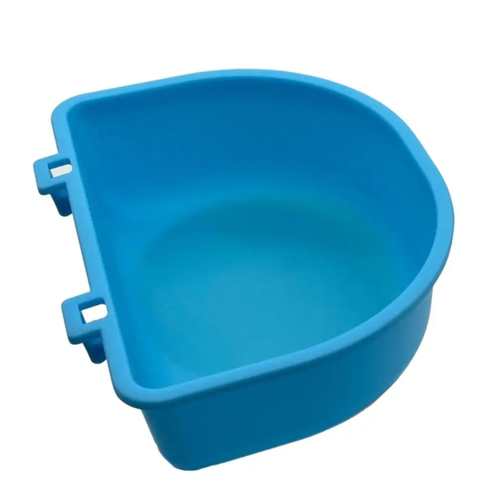 Portable Plastic Dog Hanging Bowl for Cage & Pet Carrier Pet Hanging Bowl Richie's blue
