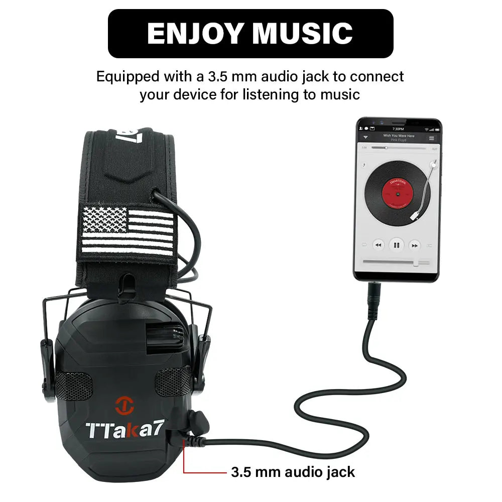Tactical Electronic Shooting Earmuffs – 22NRR Hearing Protection Electronic Shooting Earmuffs Richie's